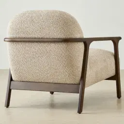 Delphine Mid Beige Fabric Occasional Chair