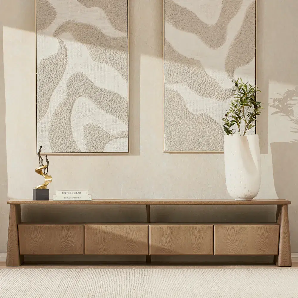 Dunstan Medium Brown Veneer Entertainment Unit