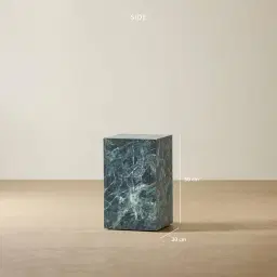 Santorini Matte Emerald Sintered Stone Short Plinth 30x30x50cm