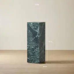 Santorini Matte Emerald Sintered Stone High Plinth 30x30x90cm