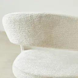 Moulin Fusion Grey Woven Fabric Dining Chair - Champagne Gold Legs