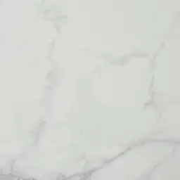 Dunstan Black Ash Veneer Rectangular Dining Table with Statuario White Sintered Stone Top - 240x120cm