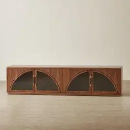 Costanza Mocha Walnut Brown Wooden Entertainment Unit