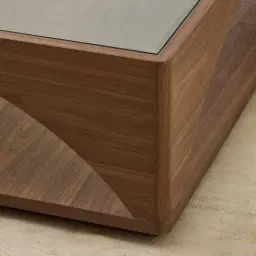 Costanza Mocha Walnut Brown Wooden Coffee Table