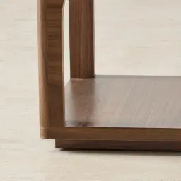 Costanza Mocha Walnut Brown Wooden Side Table