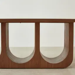 Costanza Mocha Walnut Brown Wooden Dining Table