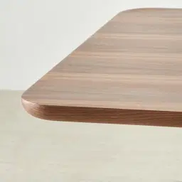 Costanza Mocha Walnut Brown Wooden Dining Table