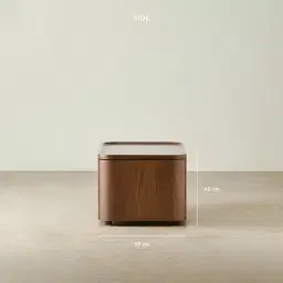 Capri Mocha Walnut Veneer Ottoman Table