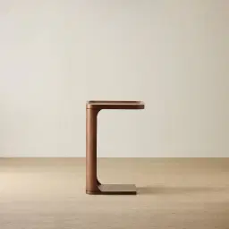 Capri Mocha Walnut Veneer Side Table