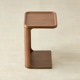 Capri Mocha Walnut Veneer Side Table