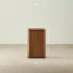 Capri Mocha Walnut Veneer Side Table