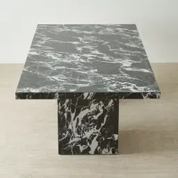Thames Napoleon Black Sintered Stone Dining Table