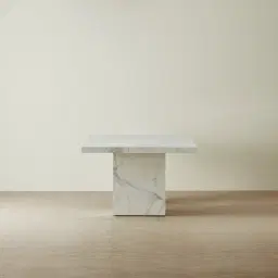 Thames Statuario White Sintered Stone Dining Table