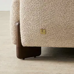 Celia Mid Beige 2-Seater Woven Fabric Sofa