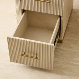 San Pierre Kids Beige Painted Wooden Study Desk