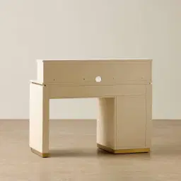 San Pierre Kids Beige Painted Wooden Study Desk