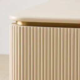 San Pierre Kids Beige Painted Wooden Study Desk