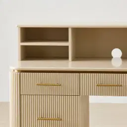San Pierre Kids Beige Painted Wooden Study Desk
