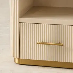 San Pierre Kids Beige Painted Wooden Bookshelf