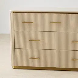 San Pierre Kids Beige Painted Wooden Dresser