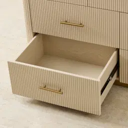 San Pierre Kids Beige Painted Wooden Dresser