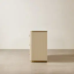 San Pierre Kids Beige Painted Wooden Dresser