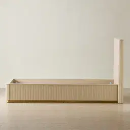 San Pierre Beige Painted King Single Bed