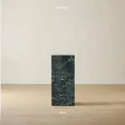 Santorini Matte Emerald Sintered Stone Medium Plinth 30x30x65cm