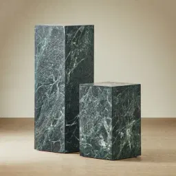 Santorini Matte Emerald Sintered Stone Medium Plinth 30x30x65cm