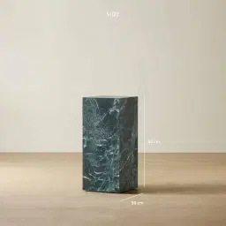 Santorini Matte Emerald Sintered Stone Medium Plinth 30x30x65cm