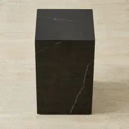 Santorini Nero Glossy Sintered Stone Short Plinth 30x30x50cm