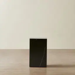 Santorini Nero Glossy Sintered Stone Short Plinth 30x30x50cm