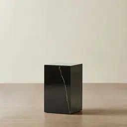 Santorini Nero Glossy Sintered Stone Short Plinth 30x30x50cm