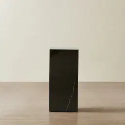 Santorini Nero Glossy Sintered Stone Medium Plinth 35x35x65cm