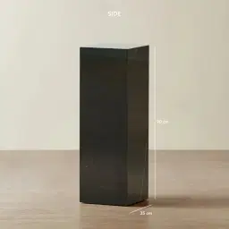 Santorini Nero Glossy Sintered Stone High Plinth 35x35x90cm