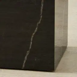 Santorini Nero Glossy Sintered Stone High Plinth 35x35x90cm