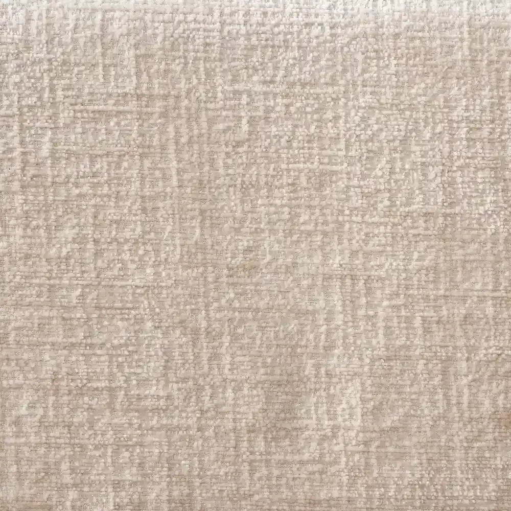 Riviera Powder White Chenille Fabric King Bed with Medium Brown Ash Veneer