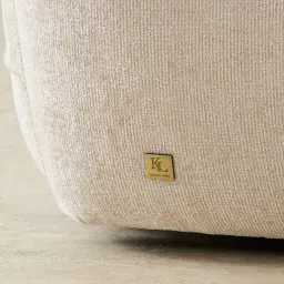 Isabella Cloud Cream Fabric Sofa - 1 Seater Right Arm