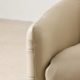 Sherlock Almond Cream Leather Electric Rocker Chair