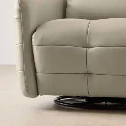 Sherlock Milk Coffee Leather Electric Rocker Chair