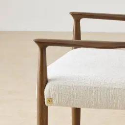 Gloria Fusion Grey Fabric Dining Chair - Smoky Ash Legs