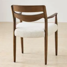 Gloria Fusion Grey Fabric Dining Chair - Smoky Ash Legs