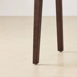 Athens Sand Beige Vegan Leather Dining Chair - Ebony Brown Ash Legs