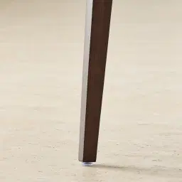 Ballina Glacier Grey Vegan Leather Dining Chair - Ebony Brown Ash Legs