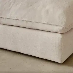 Macie Cream Oatmeal Fabric Modular Sofa - Corner Seater