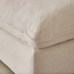 Macie Cream Oatmeal Fabric Modular Sofa - Ottoman