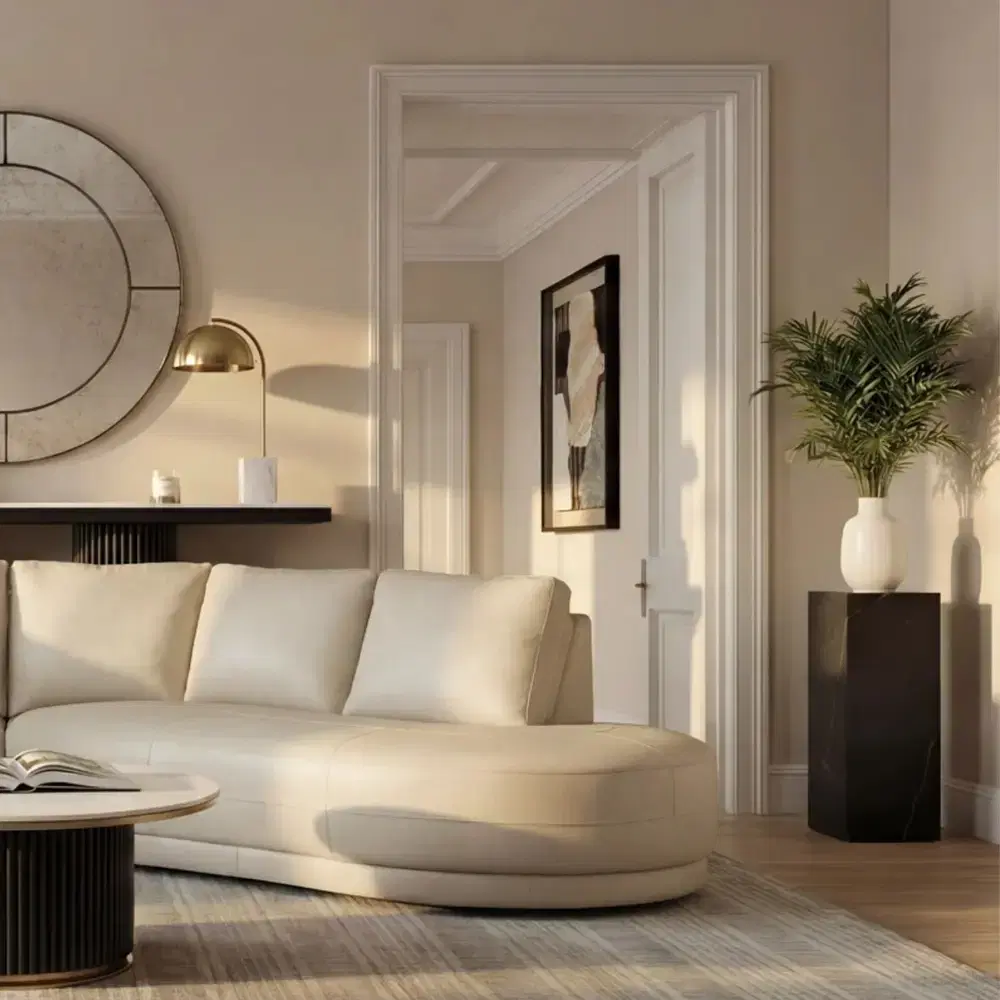 Trento Amber Brown Ash Veneer Medium Plinth