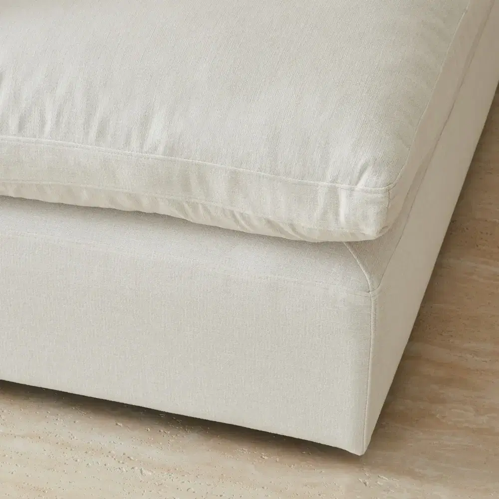Elora II Arctic White Modular Sofa - Armless