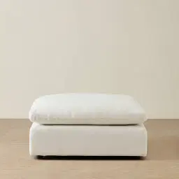 Elora II Arctic White Modular Sofa - Ottoman
