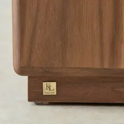 Costanza Mocha Walnut Brown Wooden Bedside Table